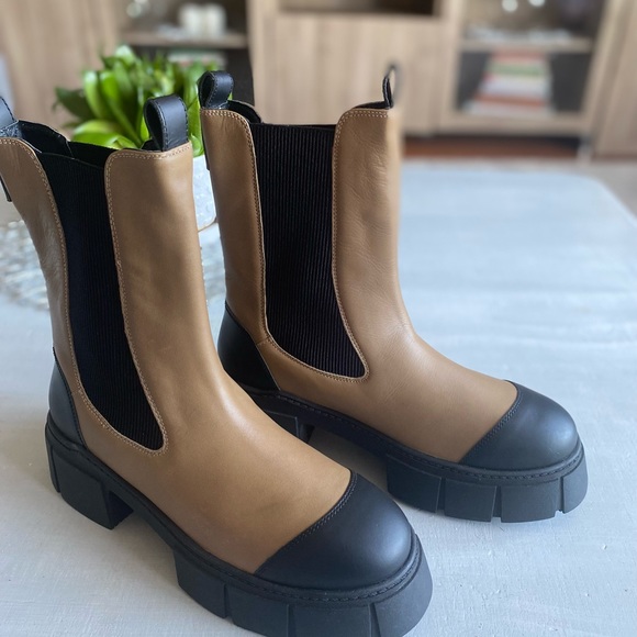 New Free People Maren Mid Chelsea Boots Size 39.5 - Picture 7 of 13